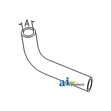 A & I Products Radiator Hose, Lower 11" x4" x2.8" A-17381-72850